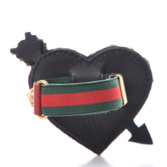 Gucci Web Crystal Heart Bracelet new - Picture 6 of 8